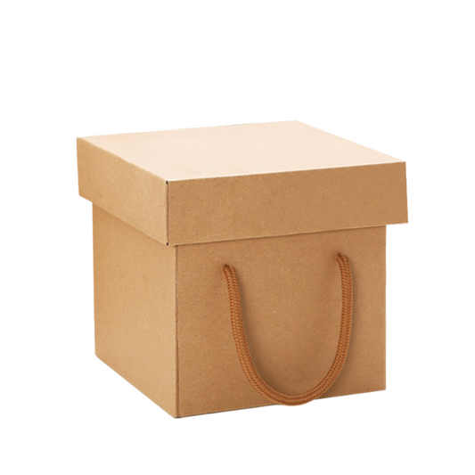 Kraft Paper Jewelry Gift Box with Lid