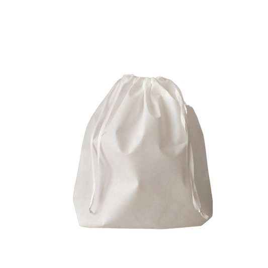 White Drawstring Non-Woven Bag – Custom Eco-Friendly Storage Pouch