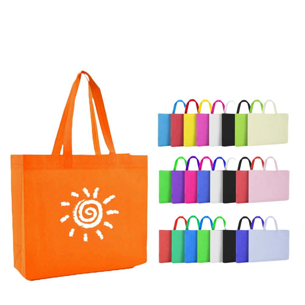 Custom eco-friendly non-woven tote bag with printed logo