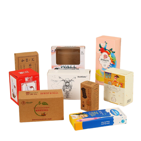 Custom full-color printed retail packaging boxes with branded artwork