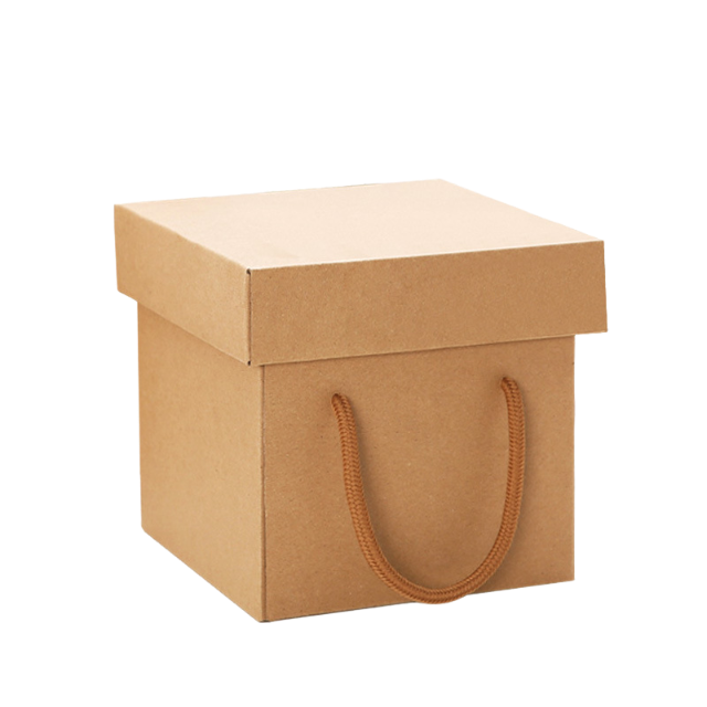 Kraft Paper Jewelry Gift Box with Lid