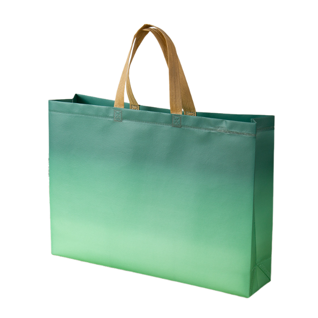 Gradient Non-Woven Tote Bag – Eco-Friendly Reusable Shopping Bag